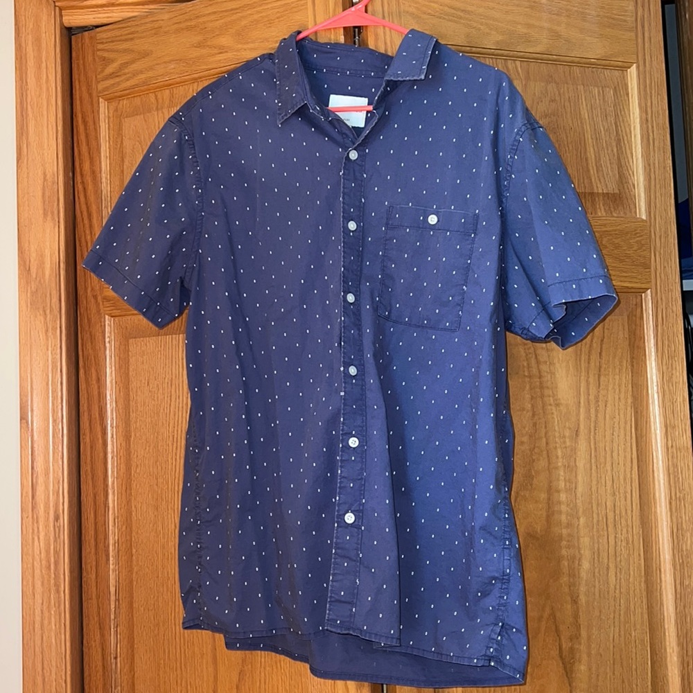 Men’s American Eagle button up blue shirt. Size XL